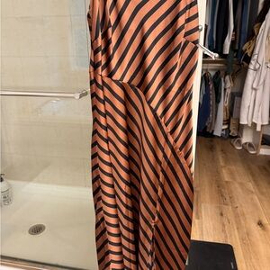 a new day Black and Brown Striped Dress